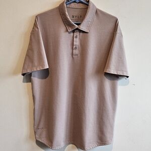 BYLT Basics Men's Polo in Taupe